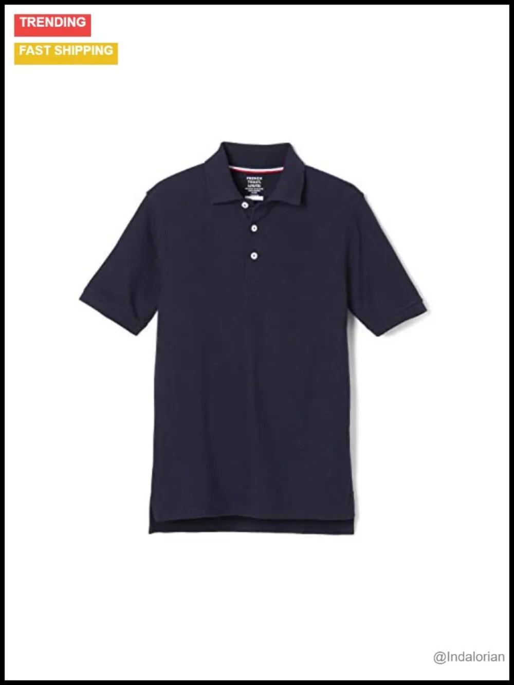 Kids' Pique Polo Shirt - Short Sleeve, Cotton Blend, Uniform Top
